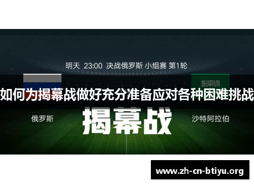 如何为揭幕战做好充分准备应对各种困难挑战